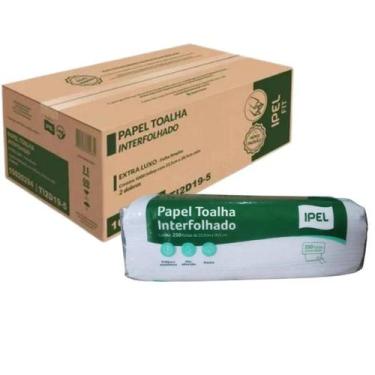 Imagem de Papel Toalha Interfolhada 2 dobras FS Ipel Fit ELX 22,5cm x 20,5cm 19g