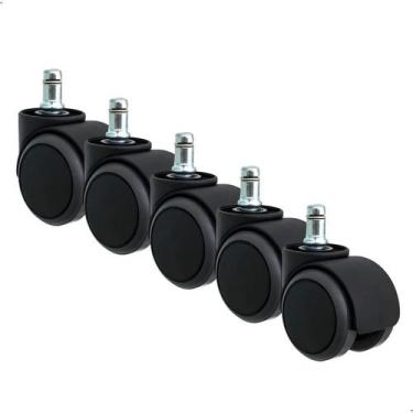 Imagem de Rodizio Rodinha Anti Risco Pu Semi Silicone Cadeira Begônia - Escritex