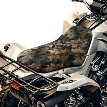 Imagem de Qpednta Capa de assento para quadriciclo caça camuflagem quatro rodas universal acessórios ATV para Polaris Sportsman 570 450 850, Polaris Scrambler 400 500 850 1000, Honda Rancher 420