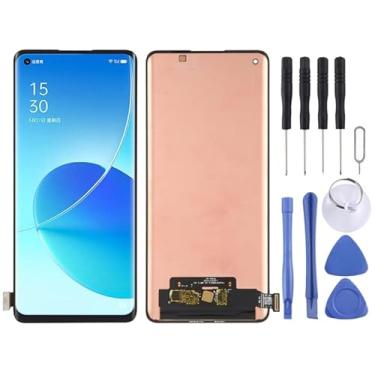 Imagem de Substituição de tela MATERIAL AMOLED ORIGINA TELA LCD E DIGITIZER MONTAGEM PARA OPPO RENO6 PRO 5G / RENO6 PRO+ 5G displays móveis