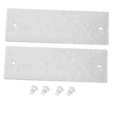 Imagem de Bothyi 2x de guia de ondas para forno de micro-ondas com rebites de botão de travamento, folhas de mica de componentes universais para casa, utensílios