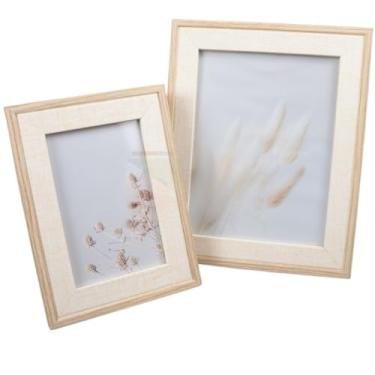 Imagem de Porta Retrato, Porta Retratos de Mesa Mdf Collection Moldura Decorativa de Fotos 10x15cm Ou 15x20cm(Profundo,Kit com 2 Tamanhos)