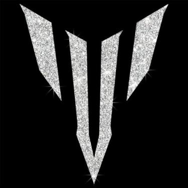 Imagem de Adesivo decalque brilhante criativo engraçado autoadesivo PVC brilhante para carros, laptops, motocicletas parede janela bagagem, capa de arranhão porta multisuperfície adesivo decorativo (branco)