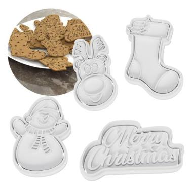 Imagem de Kit Molde Cortador de Biscoito 3D Natalino  Modelos Diversos - R9 Deco