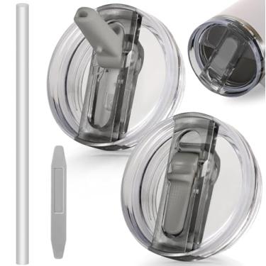 Imagem de Tampa Flip premium Anti Vazamento Compatível Com Copo Quencher 1.18l 40oz e Quencher Protour (Branco)