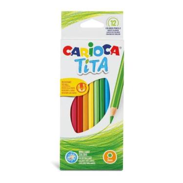 Imagem de Lápis de Cor Hexagonal 12Und Tita Carioca
