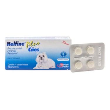 Imagem de Vermífugo Helfine Plus Cães 4 Comprimidos - Agener