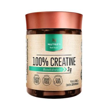 Imagem de Creatina 100% Creatine Nutrify 120 Cápsulas, Sem sabor, 120 cápsulas