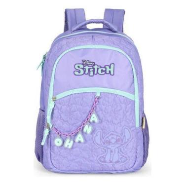 Imagem de Mochila De Costas Juvenil Original Stitch C/ Pingente Ohana - Luxcel