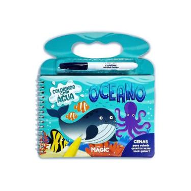 Imagem de Livro - Colorindo Com Água Oceano