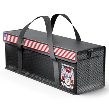 Imagem de BeasTrek Bolsa Para Bateria De E-Bike, À Prova Fogo Lítio Lifepo4, Grande Capacidade Explosão E Lipo Carregamento Armazenamento, Compatível Com Super73 (16 * 4,7 5,1 Pol.)