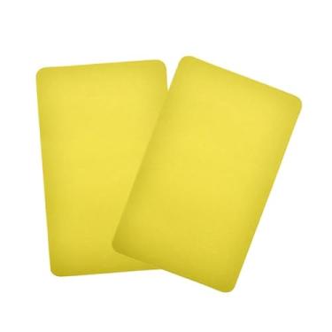 Imagem de Chiffonade Kit de reparo de barco de borracha, 2 peças, remendos de borracha, fácil de aplicar, kit de reparo de barco inflável (amarelo)