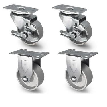 Imagem de Conjunto de 3 polegadas da Industrial Casters Handsammu com capacidade