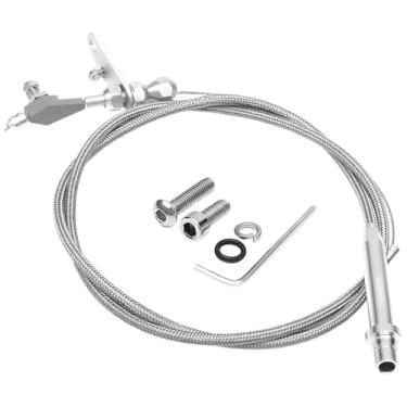 Imagem de Kit de cabos para transmissão Th350 Gm, cabo de aço inoxidável inclui anéis de vedação, parafusos de contraporca e chave sextavada em forma de L 6053