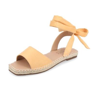 Imagem de Journee Collection Womens Emelie Tru Comfort Foam Espadrille Flat Sandals Orange 8 Medium WOMENS US