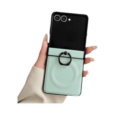 Imagem de Capa De Telefone Em Couro PU Para Samsung Z Flip 7 FE 6 5 4 3 Com Supo