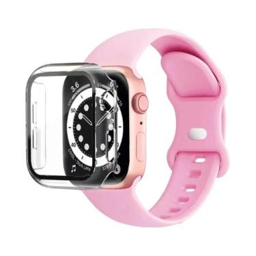 Imagem de Pulseira De Silicone Para Apple Watch 44mm 41mm 45mm 40mm 38mm 42mm Co