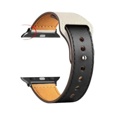 Imagem de Pulseira De Couro Unissex Para Apple Watch Series 8 9 3 4 5 6 SE 7 Ult