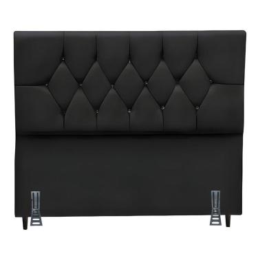 Imagem de Cabeceira Para Cama Box King 195 Cm Celina Com Frame Suede Preto