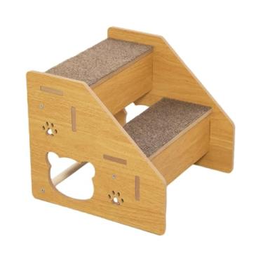 Imagem de Fenteer Escada de escada de cachorro ornamento profissional versátil não escorregalho cachorrinho essencial para cães mais velhos sofá de carros de gatinho de, 2 Passos