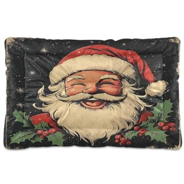 Imagem de SEHANY Cama de Natal para cães e gatos com fundo antiderrapante, cama de canil, colchão macio para animais de estimação, lavável, para cães pequenos, médios e grandes, gatos, 91 x 61 cm
