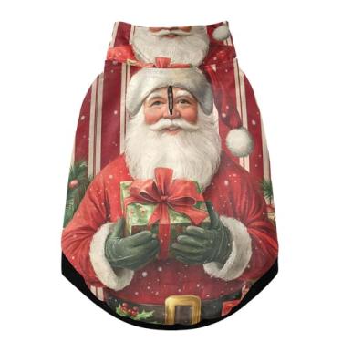 Imagem de SEHANY Casaco de Natal para cães pequenos, super quente à prova de vento, jaqueta de inverno macia e aconchegante para animais de estimação para clima frio na neve com trela, casaco para animais de