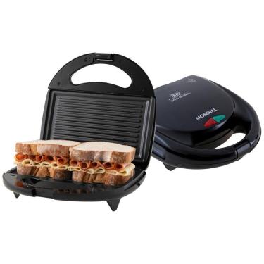 Imagem de Sanduicheira Mondial Fast Grill S-12 Preta 750W