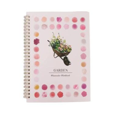 Imagem de Livro De Pintura Em Aquarela Para Adultos, Encadernação Espiral, Ativi