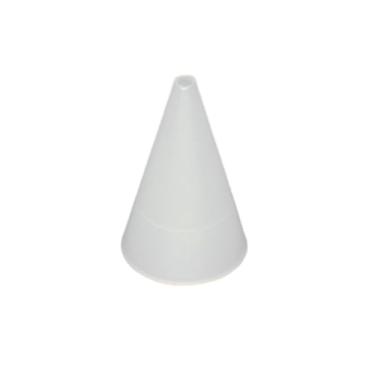Imagem de Ponta de decoração redonda reutilizável EZ Piping #4 – 20 peças – Tamanho padrão (base Ø 1,9 cm, altura 3,1 cm) – Serve para acopladores Wilton & Ateco – Bico de cobertura de HDPE leve FDA – Feito nos