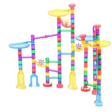 Imagem de Naroote Blocos de Pista de Brinquedo, Material Seguro e Não Tóxico, Desenvolve Habilidade Prática, 122 Peças para Crianças de 4 Anos + (#11)