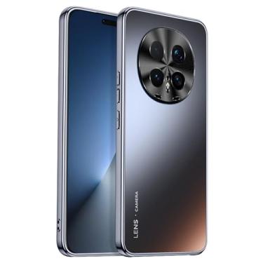 Imagem de LYJSMGZ Capa à prova de choque para Huawei Honor Magic 8 Pro/Magic 8, capa galvanizada antiimpressões digitais fosca, capa fina antiamarelamento, preta, Majic 8 Pro