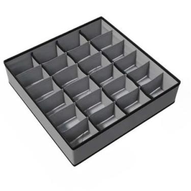 Imagem de Caixa Organizadora Colmeia de Gaveta com Tampa E Divisórias 32cm Para Guarda-Roupas Closet (1,MODELO 1)