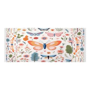 Imagem de Wassud Capas de lavadora e secadora de borboletas de mola, protetor de lavadora com sacos de armazenamento, capa de geladeira à prova de poeira com bolsos para lavanderia doméstica, cozinha, 120 x 55