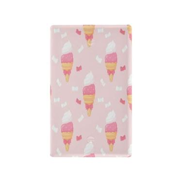 Imagem de Wassud Placa de cobertura para interruptor de luz Kawaii cones de sorvete capas decorativas de tomada placa de parede para tomadas elétricas em branco 11 x 7 cm