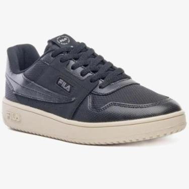 Imagem de Tênis Couro Fila Acd Classic Masculino - Preto e Grafite - 37-Masculino