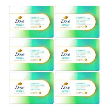 Imagem de Kit C/6 Sabonete Barra Dove Verão Cuidado Revitalizante 90g