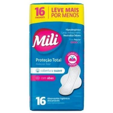 Imagem de Absorvente Mili Proteção Total, Com 16un