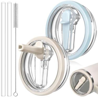 Imagem de ANTAND Tampa à prova de vazamento de 850 g para copo Stanley Quencher H2.0, tampa de canudo, de substituição, copo de 850 g, tampa sem derramamento, tampa superior para Stanley Protour Stanley Cup,