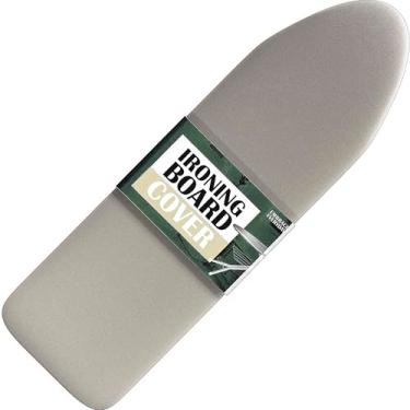 Imagem de Hearth & Harbor Capa de tábua de passar roupa e almofada de 15 x 132 cm, tamanho completo, espesso, resistente, resistente a queimaduras, gancho e fecho de laço, capa de tábua de ferro com enchimento