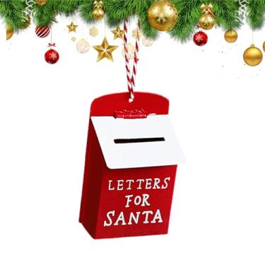 Imagem de Ornamento de caixa de correio de ferro de Natal, caixa de correio de metal criativa de enfeites de ferro de Natal,Pequena de decorativa de feliz natal | Pingente criativo de