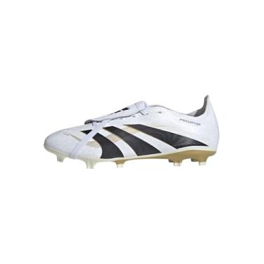 Imagem de adidas Tênis unissex League Fold-Over Tongue Firm Multi Ground, Branco/preto/dourado metálico, 37 BR