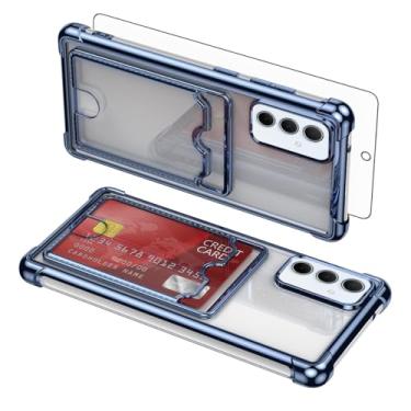 Imagem de Asuwish Capa de celular para celular Samsung Galaxy A55 5G com protetor de tela de vidro temperado e resistente à prova de choque híbrido suporte de cartão rígido acessórios A 55 55A A555G mulheres