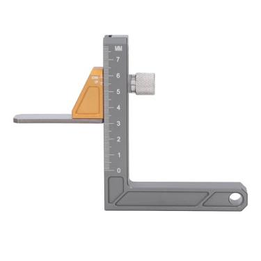 Imagem de Sanpyl Medidor de de Liga de Alumínio Ajustável para Marcenaria para Serra de Mesa, Escala Métrica Transparente, para Entusiastas de Marcenaria, 1 X Medidor de de