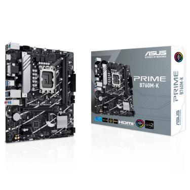 Imagem de Placa Mãe Asus Prime B760M-K, LGA 1700, DDR5, M.2, Micro-ATX, Chipset Intel B760 - 90MB1FI0-M1EAY0