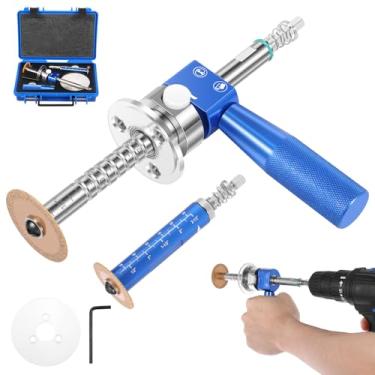 Imagem de Cortador de tubo interno para conjunto de cortadores de tubo de PVC, cortador de tubo de conexão de impacto, ferramenta de corte interno com alça, medidor de profundidade de corte ajustável com caixa