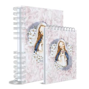 Imagem de Agenda Católica 2026 + Bloco de Anotações, Imaculaco Coração de Maria, Rosa, Capa 5