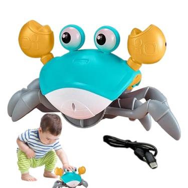 Imagem de Brinquedo Caranguejo Rastejante | Brinquedo Educativo com Múltiplas Velocidades e Indução Eletrônica | Eletrico Que Anda Com Luz E | Para Meninas Criancas 3 7 Anos Aprender Andar Presente Na