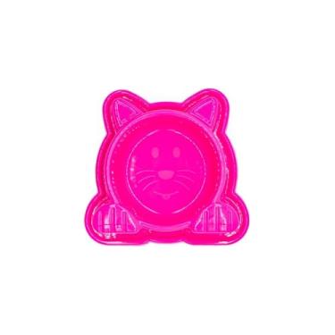 Imagem de Comedouro Antiformiga para Gatos e Cachorros, Rosa, Plástico, 1000ml, 24.5x16x9cm, para Filhote, Adulto e Sênior