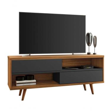 Imagem de Rack Bancada Nt 1180 Freijó Com Preto - Notável