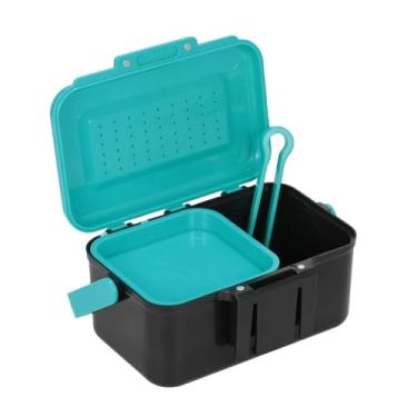 Imagem de Caixa organizadora de equipamentos de pesca compacta para armazenamento de pesca ao ar livre